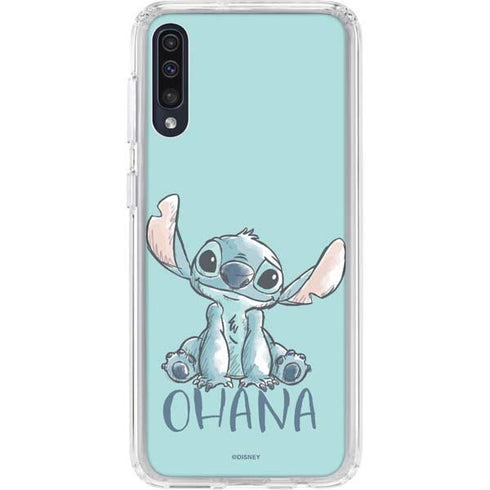 Disney Lilo and Stitch Ohana Galaxy A50 Clear Case